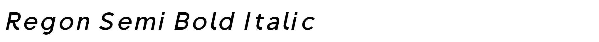 Regon Semi Bold Italic image